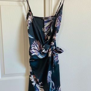 Charming Dark Floral Mini Dress